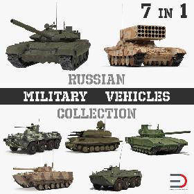Russian Military Vehicles Collection 3D model